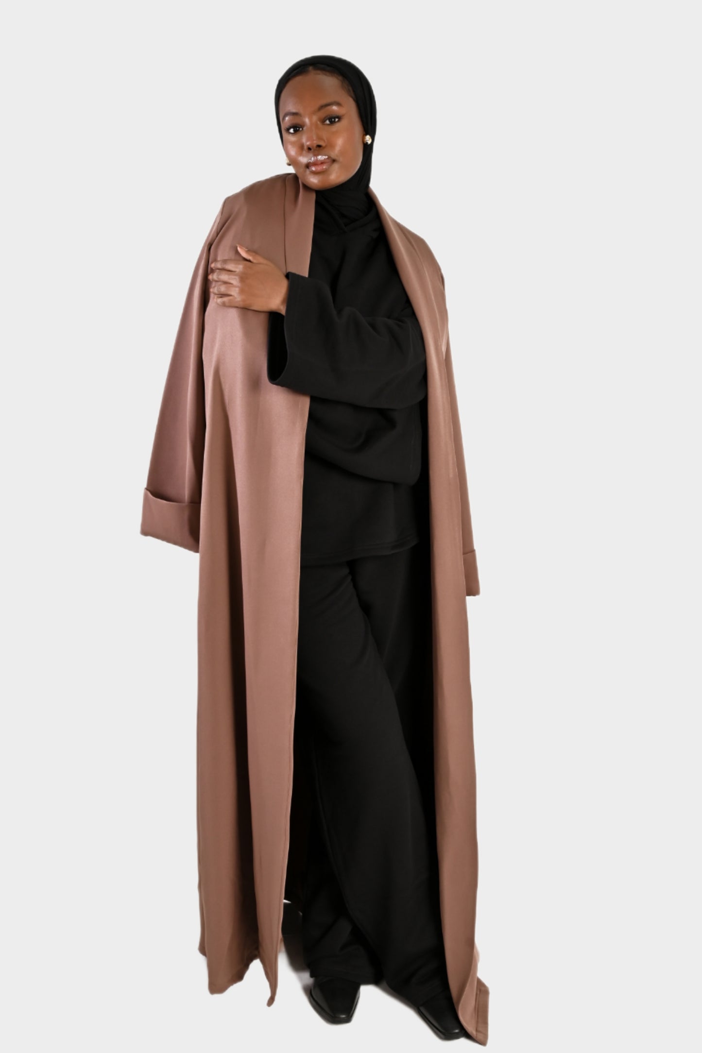 Chocolate brown abaya